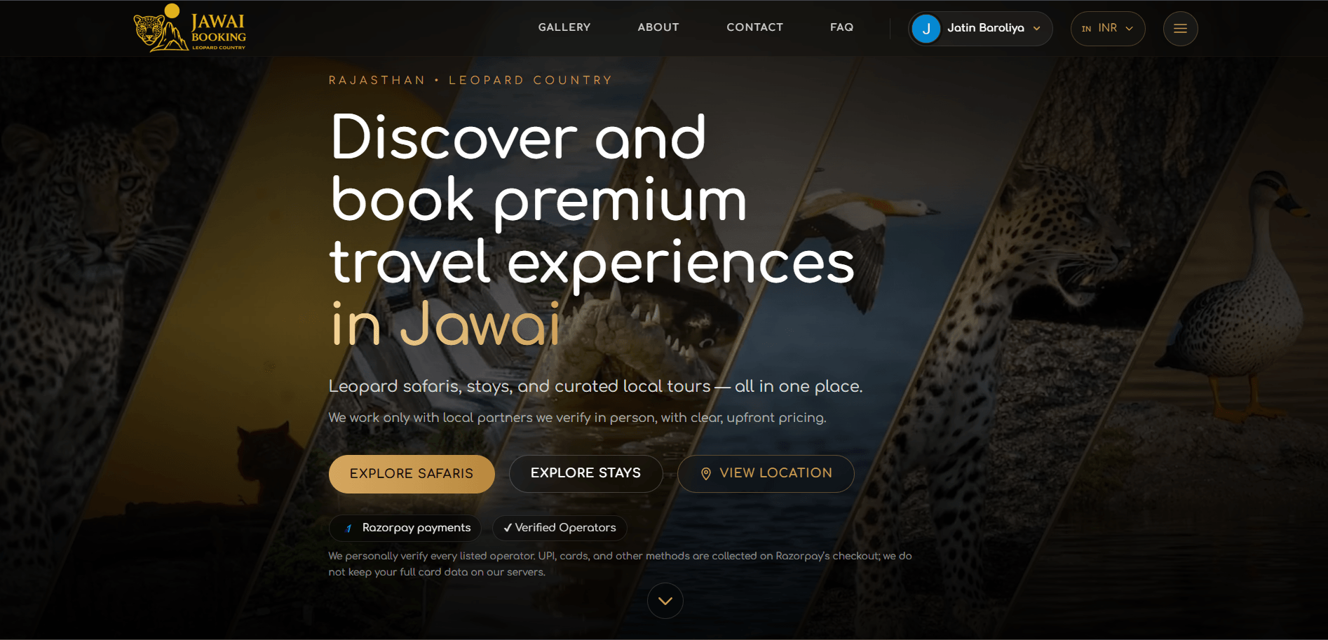 Jawai Booking — wildlife stay and safari booking platform